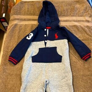 Ralph Lauren 9M sweatshirt onesie